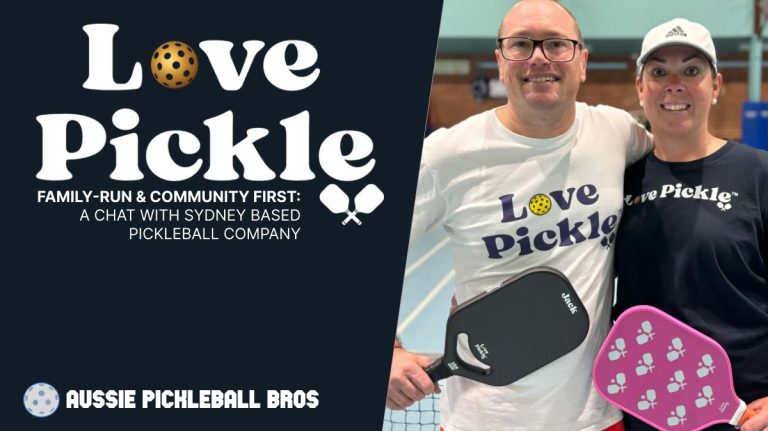 Vic and Shaun, co-founders of Love Pickle, holding their paddles