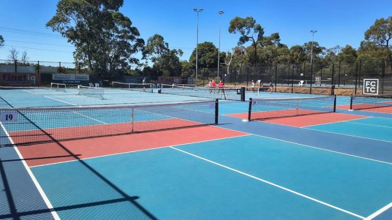 4 Outdoor Pickleball Courts at Frankston Centenary Tennis Club in Frankston North, Victoria