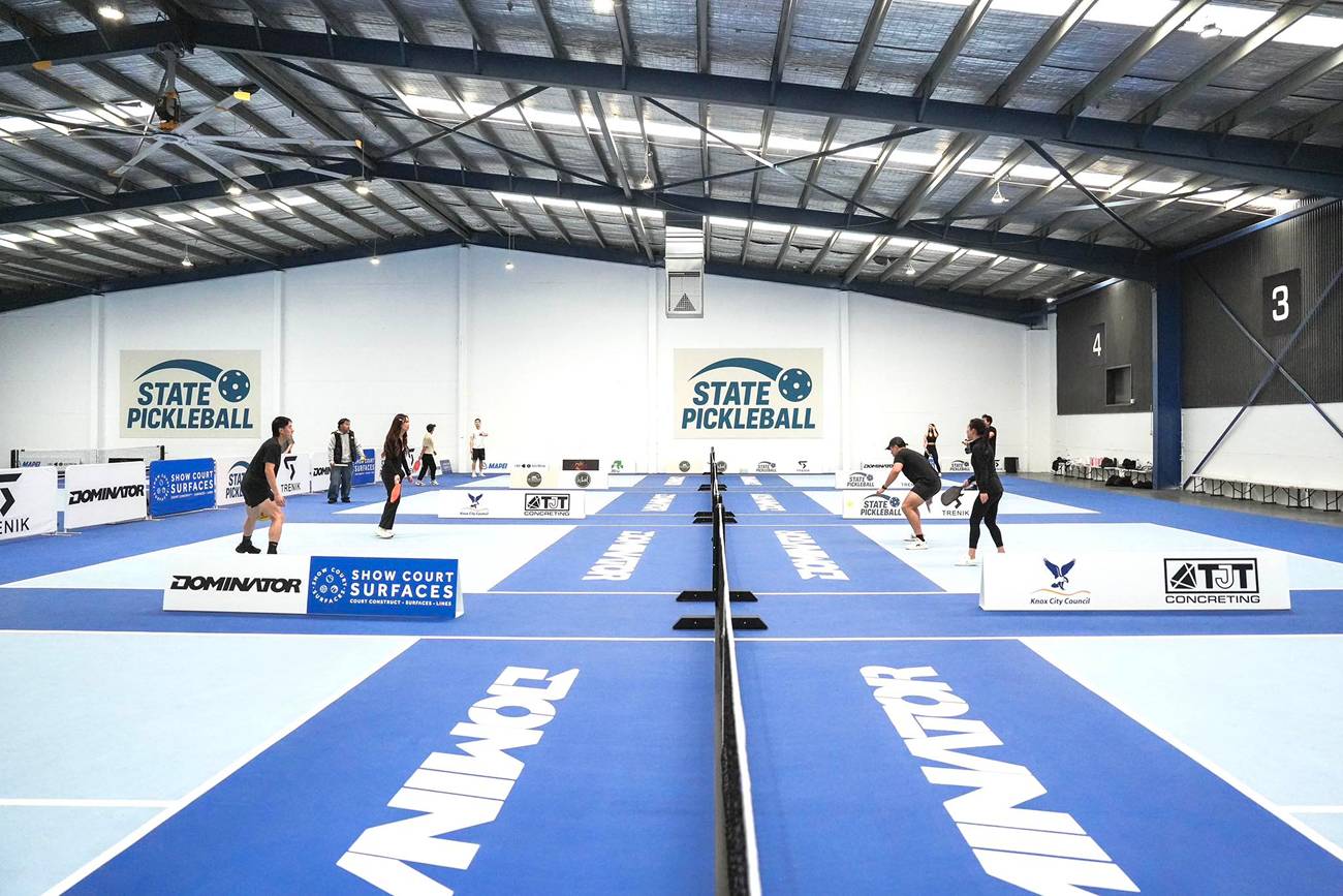 8 Indoor Pickleball Courts at State Pickleball Centre in Bayswater, Victoria