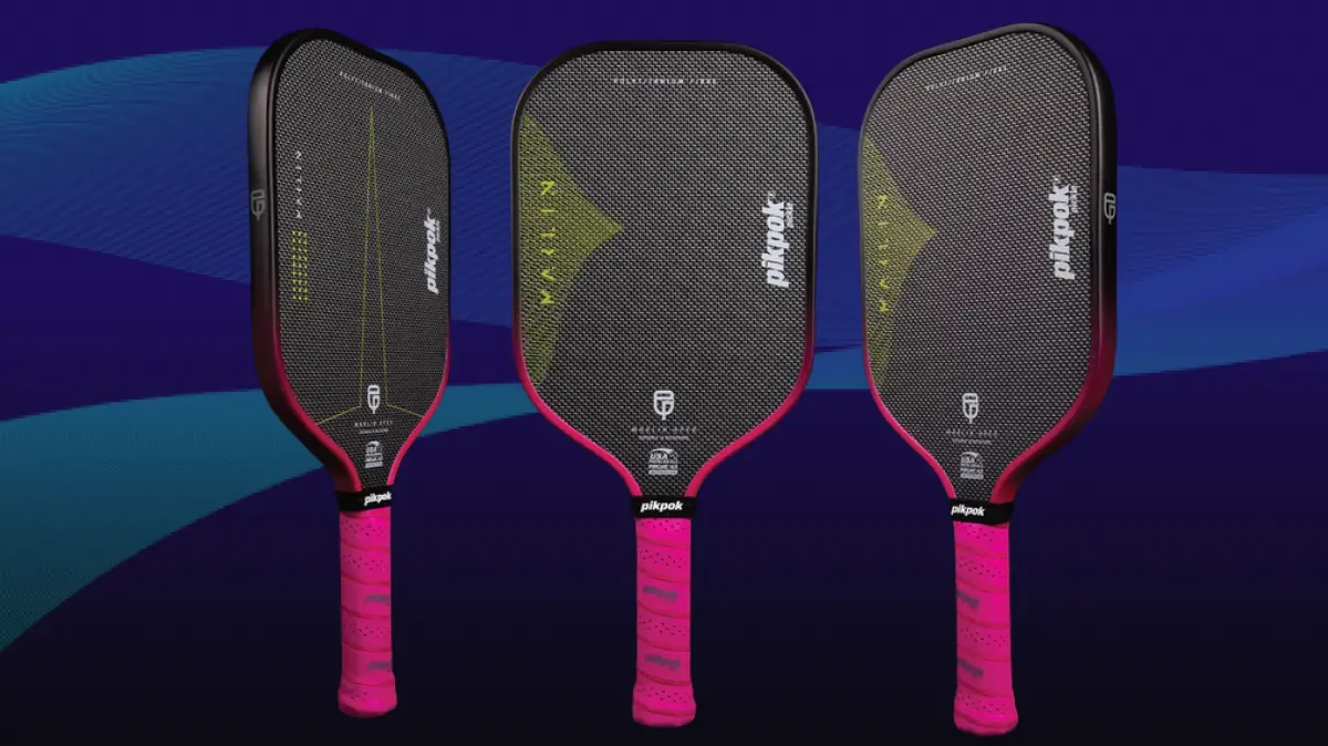 Pink Marlin Apex paddle from PikPok Pickle shown in three angles for the Marlin Apex Paddle Review