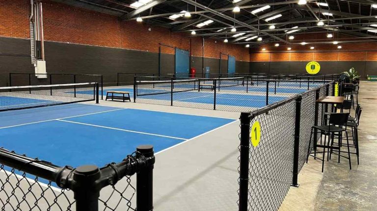 8 Indoor Pickleball Courts at Dink & Drive in Port Melbourne, Melbourne